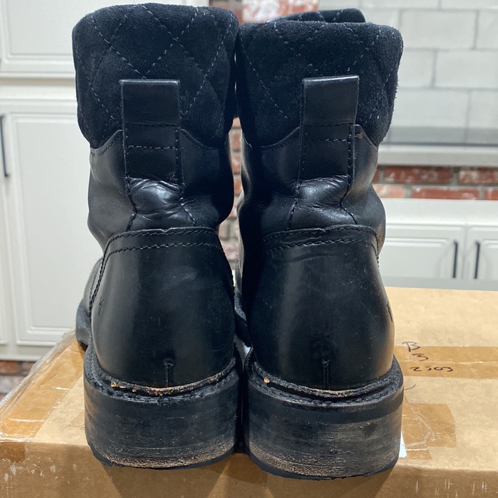 FRYE samantha hiker leather boot womens 11 - Picture 4 of 8